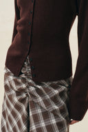 Sidra Cinched Batwing Sleeve Cardigan in Wool Blend