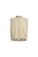 Sienna Relaxed Tailored Sleeveless Top in Cotton Blend