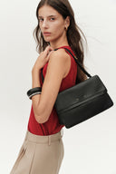 Soft Rialto Double Flap Bag in Nappa-Finish Top-Grain Cowhide