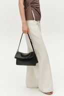 Soft Rialto Dubbele Klep Tas in Nappa-Finish Top-Grade Koeienhuid