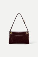 Soft Rialto Dubbele Klep Tas in Olie-Gewaxte Koeienhuid Leder