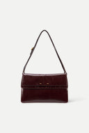Soft Rialto Double Flap Bag in Oil-Waxed Cowhide Leather