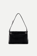 Soft Rialto Double Flap Bag in Oiled Waxed Cowhide Leather