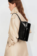 Soft Rialto Double Flap Bag in Oiled Waxed Cowhide Leather