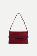 Soft Rialto Double Flap Bag in Oiled Waxed Cowhide Leather