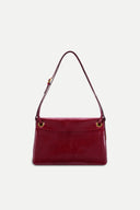 Soft Rialto Double Flap Bag in Oiled Waxed Cowhide Leather