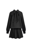 Sydeney Scarf Tie Layered Shirt Dress