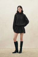 Sydeney Scarf Tie Layered Shirt Dress