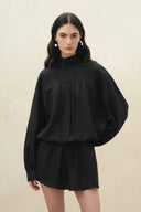 Sydeney Scarf Tie Layered Shirt Dress