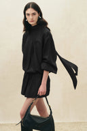 Sydeney Scarf Tie Layered Shirt Dress