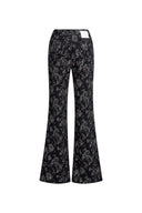 Sylvia Ausgestellte Jeans mit individuellem Jacquard