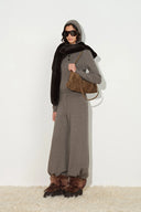 Tess Hooded Cropped Top in Cashmere Knit