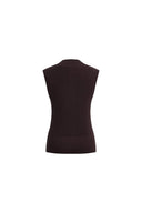 Tilda Textured Mock Neck Top in Cotton Blend Knit