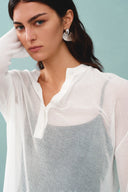 Blouse boutonnée Tracy en maille Tencel soie