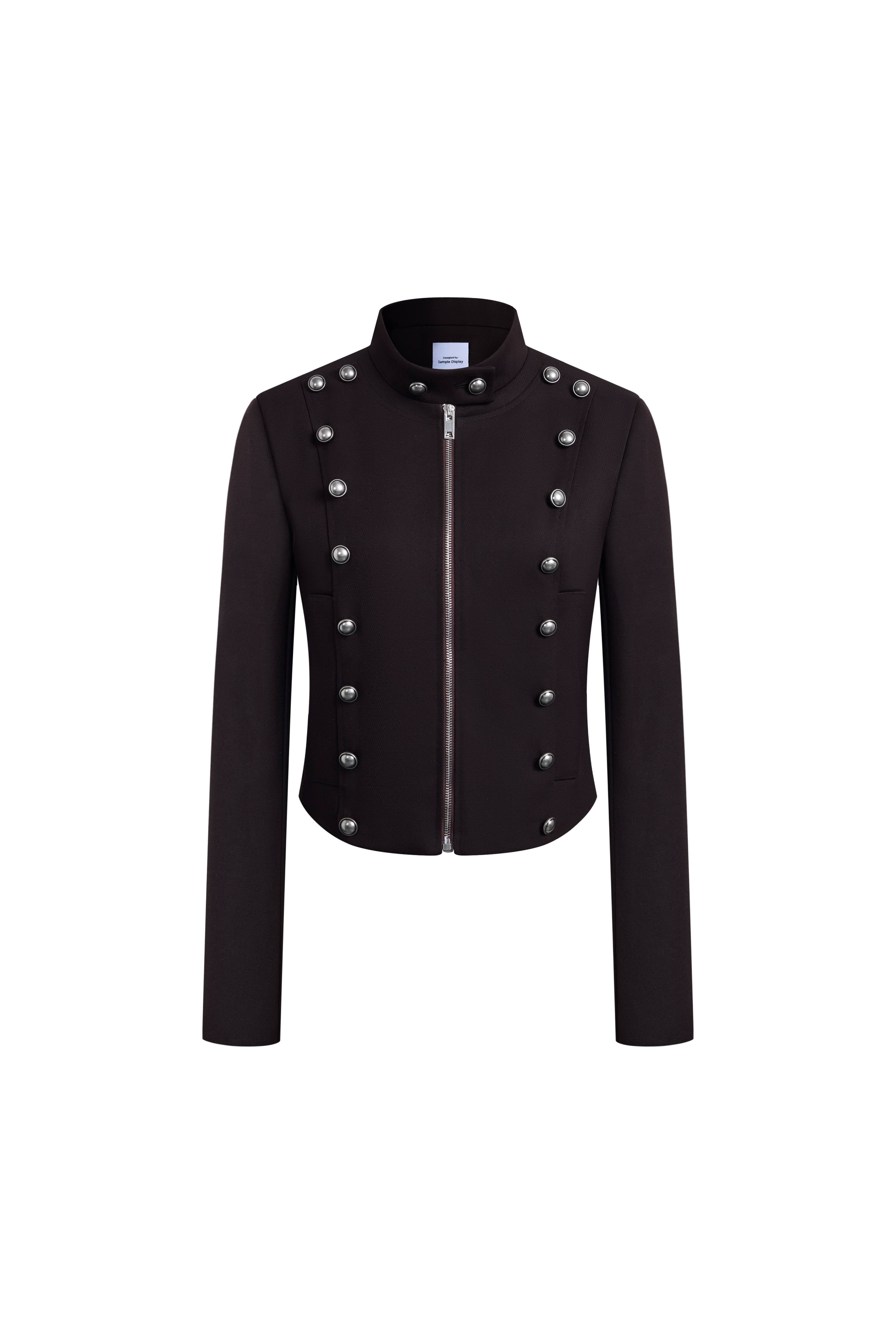 Valkyrie Fitted Napoleon Jacket in Wool Blend – fbrq.com