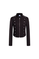 Valkyrie Fitted Napoleon Jacket in Wool Blend