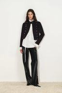 Valkyrie Fitted Napoleon Jacket in Wool Blend