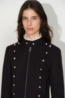 Valkyrie Fitted Napoleon Jacket in Wool Blend