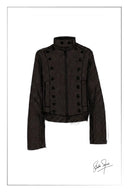 Valkyrie Fitted Napoleon Jacket in Wool Blend