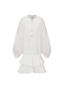 Vicky Puff Sleeve Top and Skirt in Fine Cotton Voile