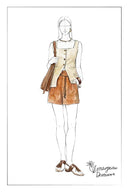 Wendy Cinched Sleeveless Top in Linen Blend