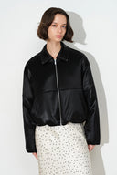 Weybourne Satin Finish Padded Cropped Jacket