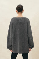 Oversize-Pullover „Yuna“ aus Baumwollmischung, vielseitig tragbar