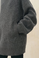 Oversize-Pullover „Yuna“ aus Baumwollmischung, vielseitig tragbar