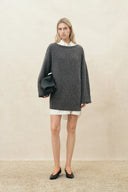 Oversize-Pullover „Yuna“ aus Baumwollmischung, vielseitig tragbar