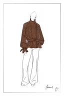zBert Belted Cropped Trench in Vegan Suede