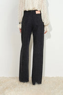 Zoe Crystal Embellished Leopard Print Jeans in Cotton Denim