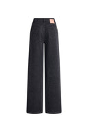 Zoe Crystal Embellished Leopard Print Jeans in Cotton Denim